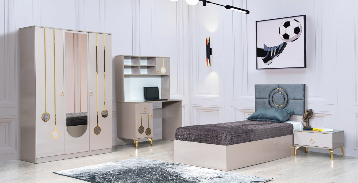 otto gənc dəsti metallik qızılı_image